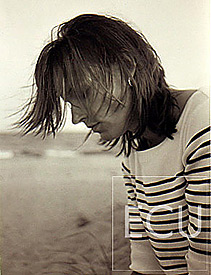 Sepia photo portrait of a woman